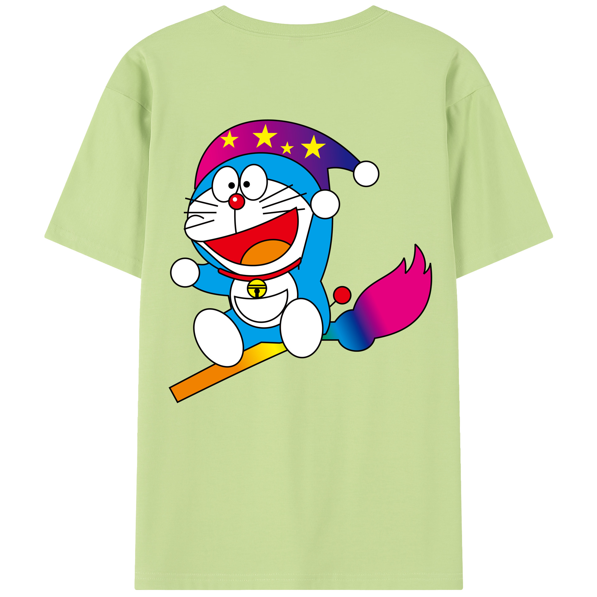 （画像用） ドラえもん Doraemon 綿100％半袖Tシャツ（背面プリント）